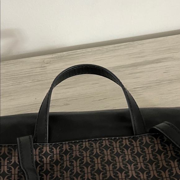 Fossil Black and Brown Leather Patterned Backpack - Picture 11 of 11